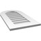 Ekena Millwork Round Top Surface Mount PVC Gable Vent: Non-Functional, w/ 3-1/2"W x 1"P Standard Frame, 16"W x 30"H GVPRT16X3001SN - alternate 2